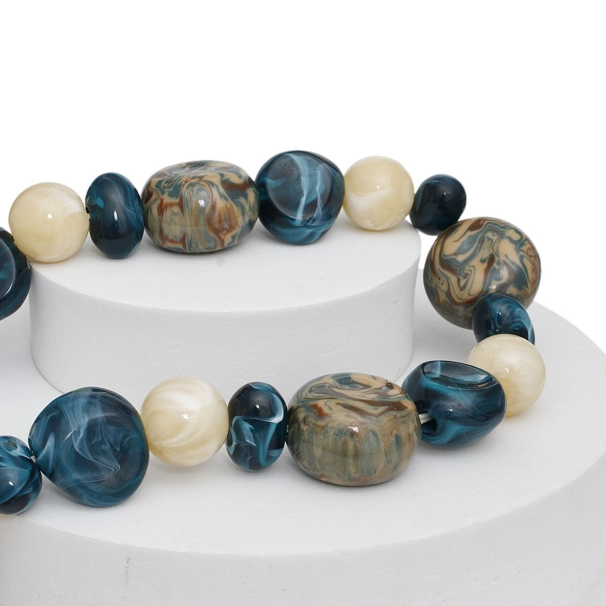 Beaded Green Dreamy Oceanic Chunky Necklace