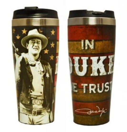John Wayne In Duke We Trust Thermal Travel Mug