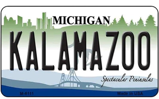 Kalamazoo Michigan Metal Refrigerator Magnet