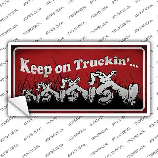 Keep On Truckin' Bumper Sticker