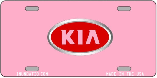 Pink KIA Vanity License Plate