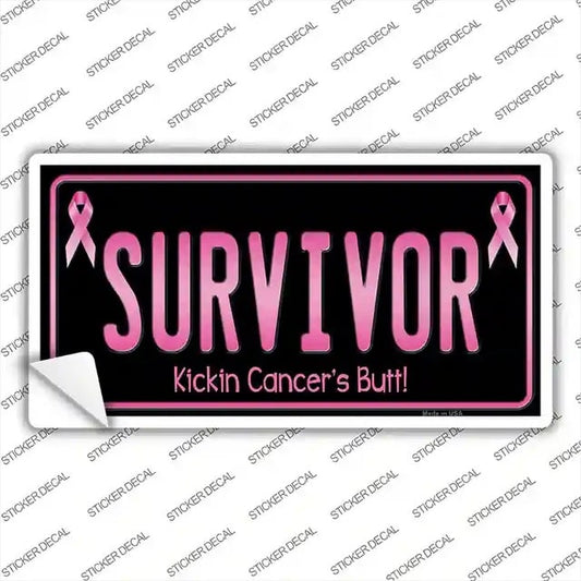 Survivor Kicking Cancers Butt Bumper Sticker