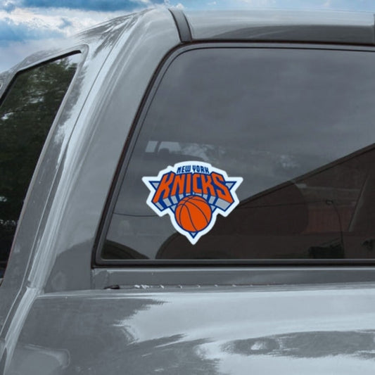 New York Knicks 4X4 Inch NBA Full Color Decal On Fans Car