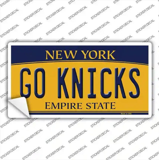 Go Knicks Peel and Stick Bumper Stickers