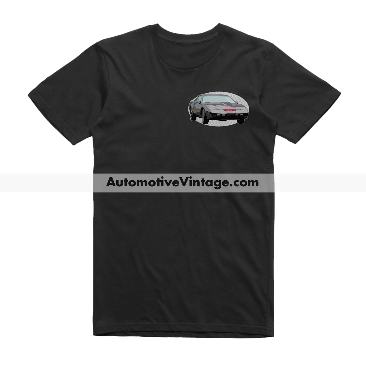 Knight Rider KITT Pontiac Trans Am Famous Car Chest Logo T-shirt