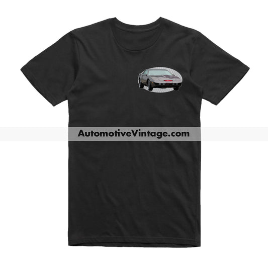 Knight Rider KITT Pontiac Trans Am Famous Car Chest Logo T-shirt