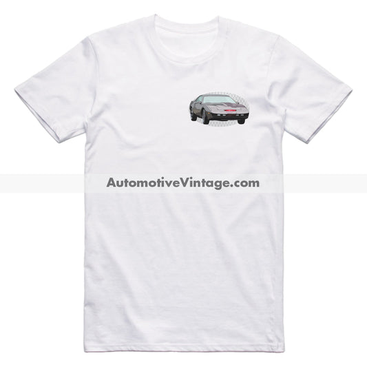 Knight Rider KITT Pontiac Trans Am Famous Car Chest Logo T-shirt