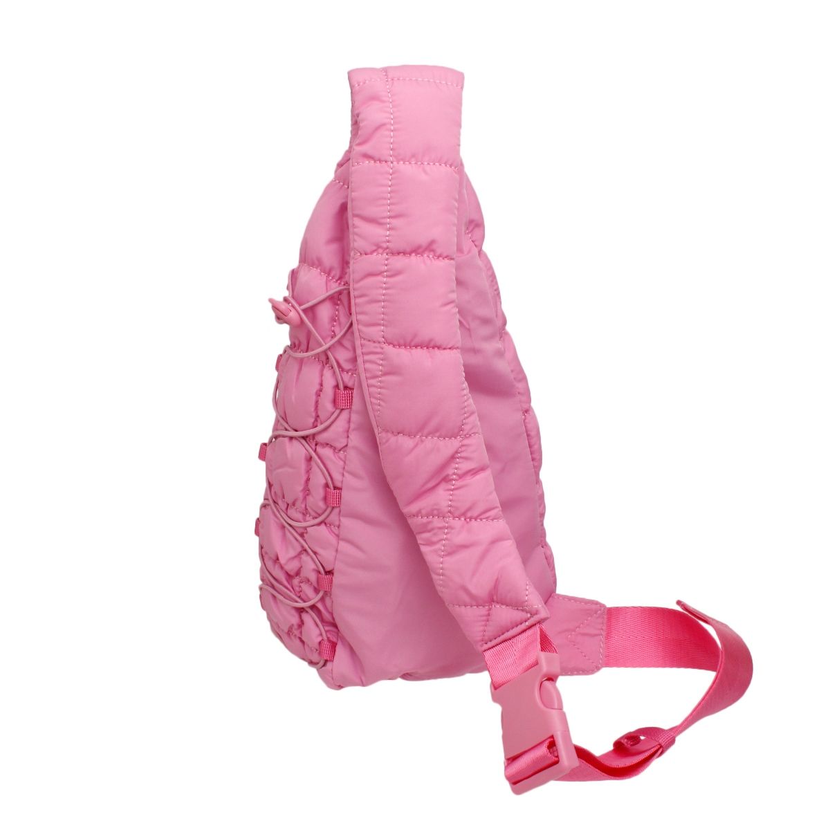 AKA Pink Quilted Sling Crossbody Bag for Women