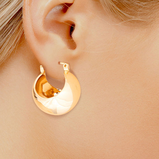 Hoop 14K Gold Mini Ball Earrings for Women