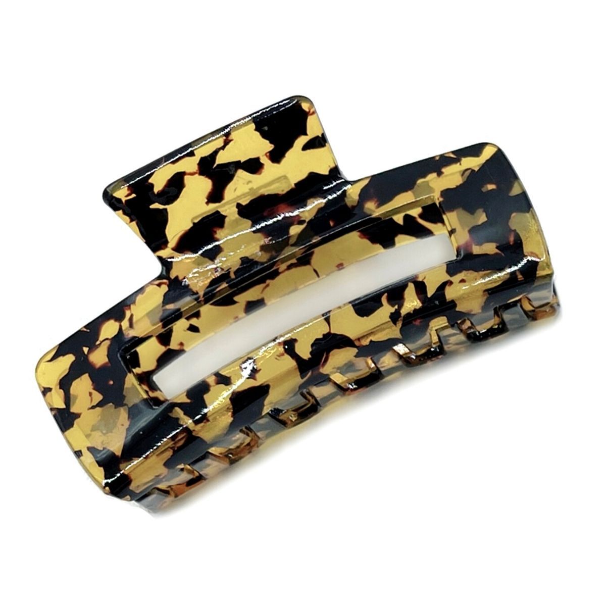 Tortoiseshell Marbled Rectangle Clip