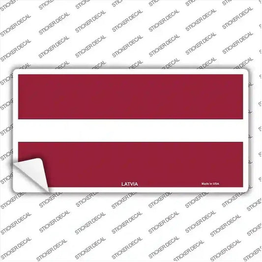 Latvia Flag Novelty Sticker Decal