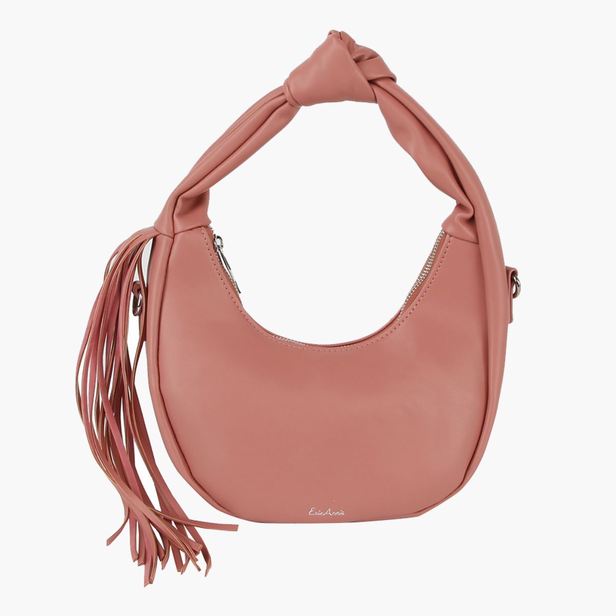 Purse Pink Round Fringe Shoulder Bag for Women