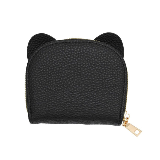 Wallet Black Elephant Zipper Accordion For Women