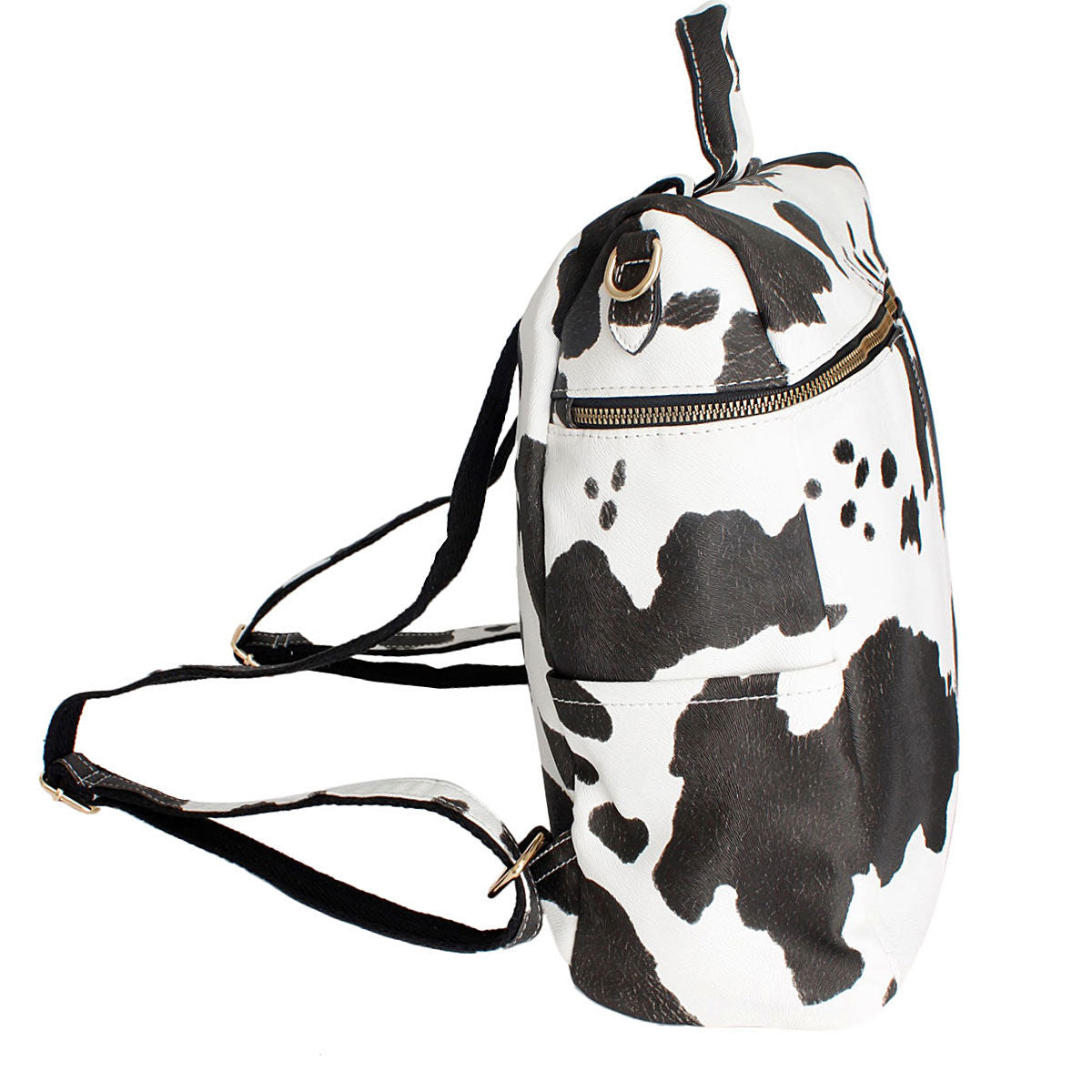 Cow Square Backpack Purse