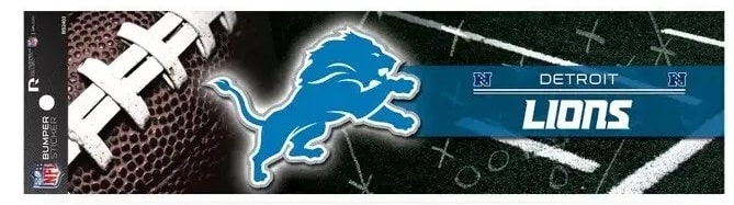 Detroit Lions NFL Bumper Sticker