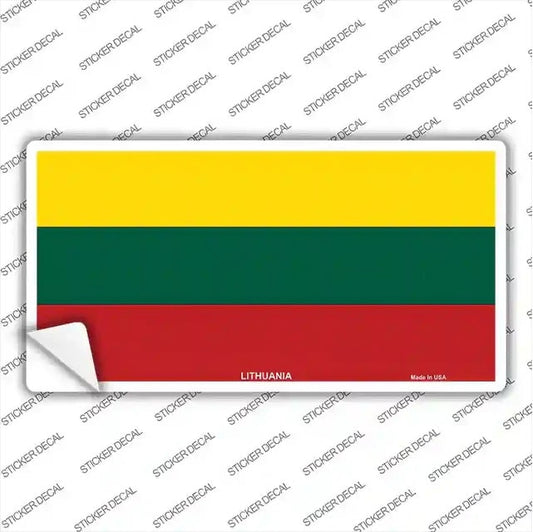 Lithuania Flag Novelty Sticker Decal
