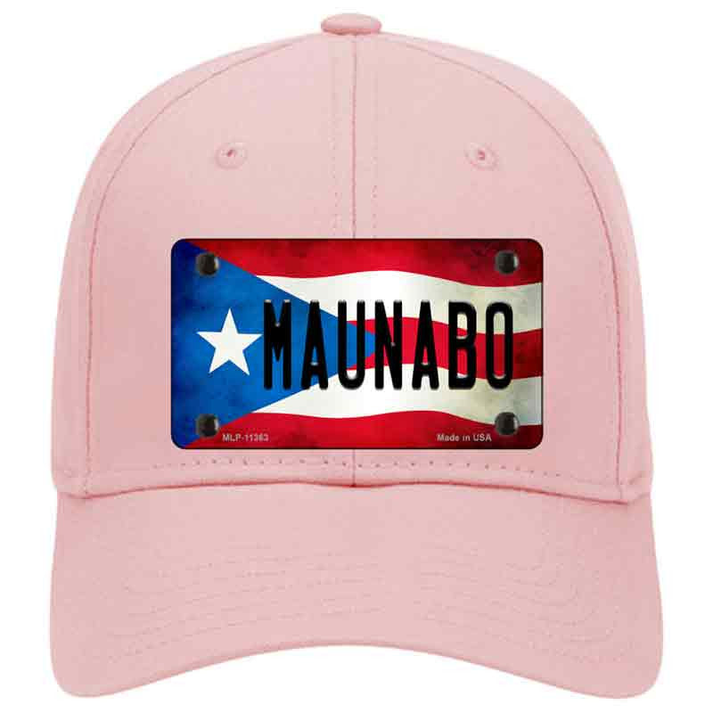 Maunabo Puerto Rico Flag on Pink Baseball Cap