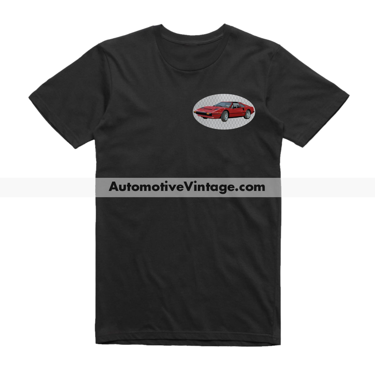 Magnum PI Ferrari Famous Car Chest Logo T-shirt