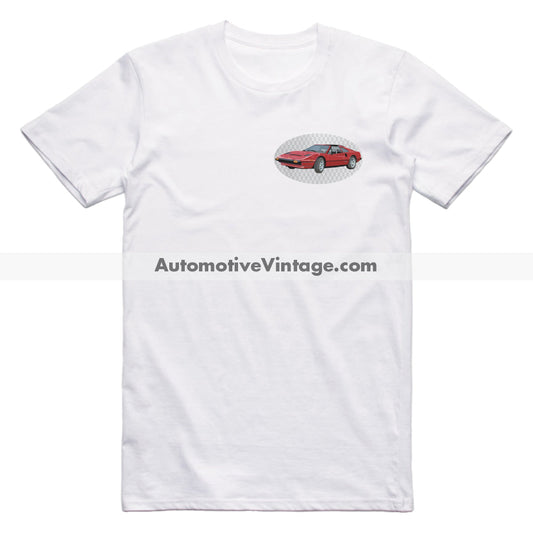 Magnum PI Ferrari Famous Car Chest Logo T-shirt
