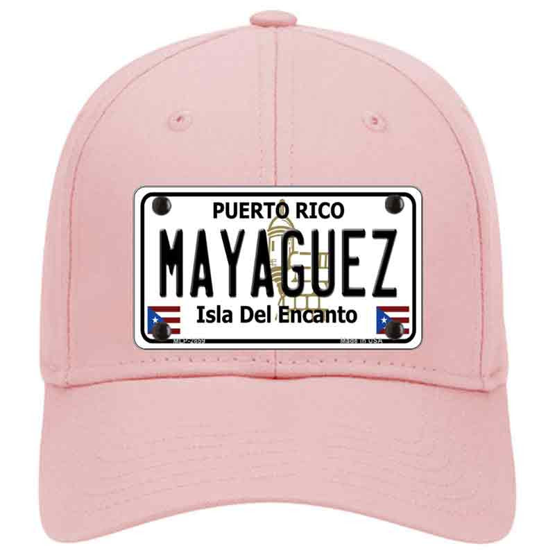 Pink Mayaguez Puerto Rico License Plate Baseball Cap