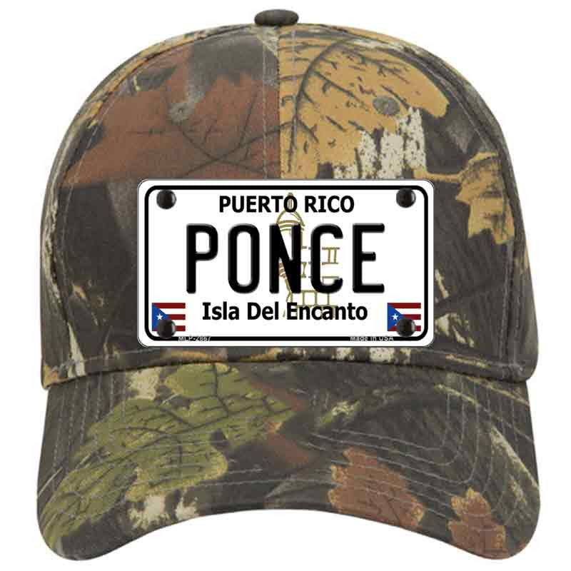 Ponce Puerto Rico license Plate Baseball Cap Hats