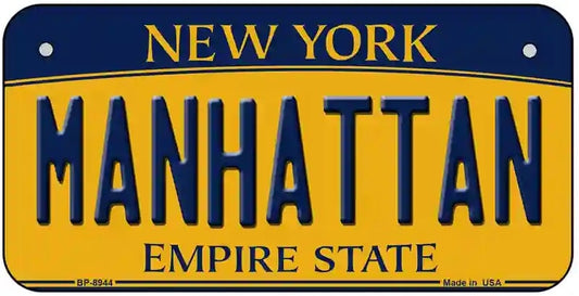 Manhattan NY Bicycle License Plate