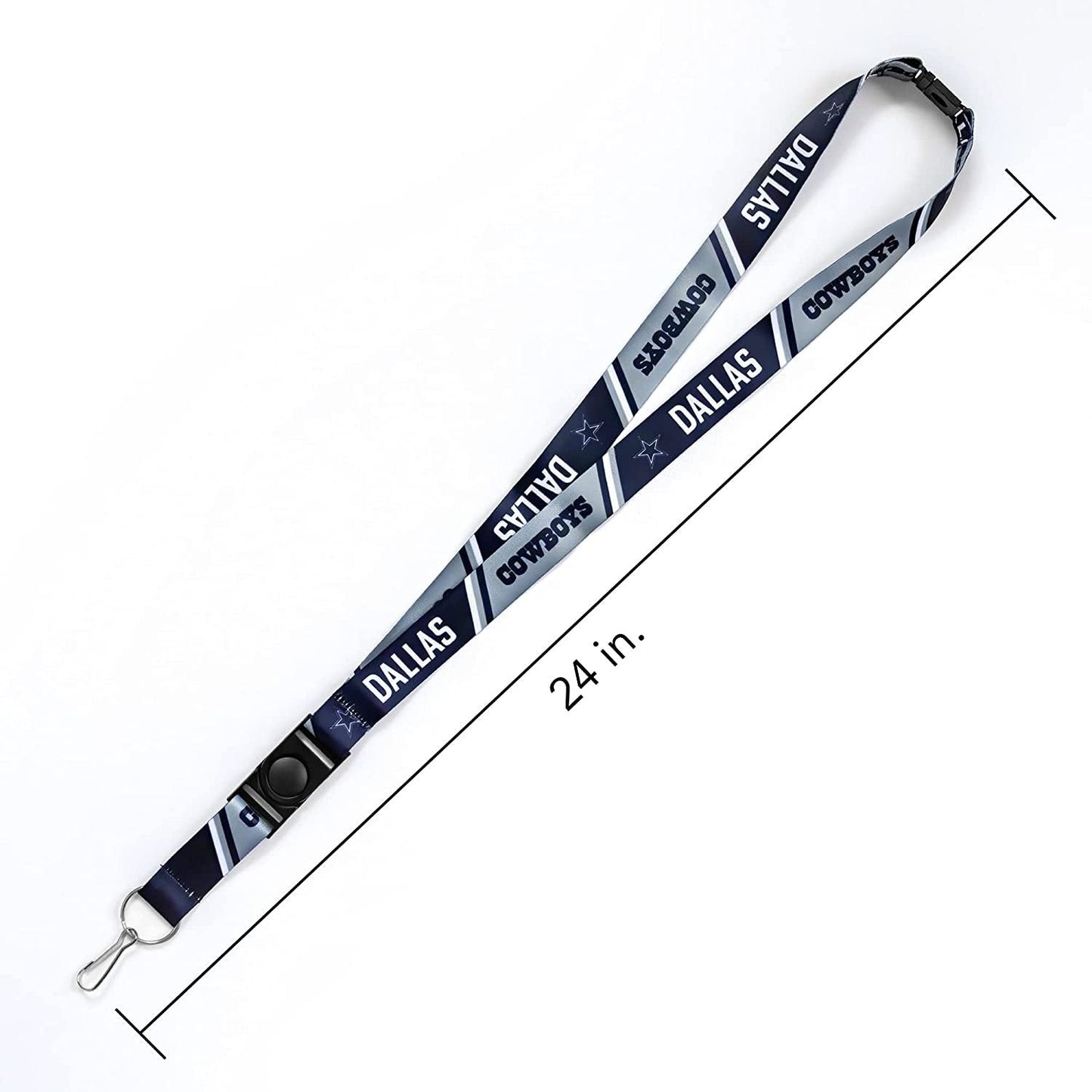 Lanyard with measurement details on a white background