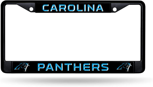 Carolina Panthers license plate frame with team logo and name.