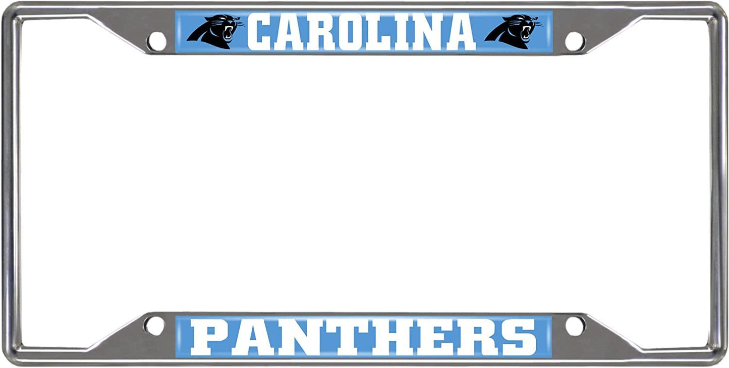 Carolina Panthers license plate frame with team logo and name.