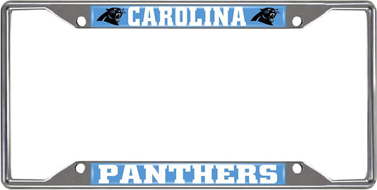 Carolina Panthers license plate frame with team logo and name.