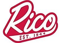 Rico brand logo with red and white colors