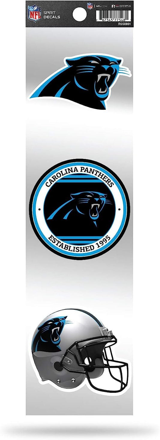 Carolina Panthers NFL decals on a white background