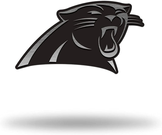 Black and gray Carolina panther logo on a white background