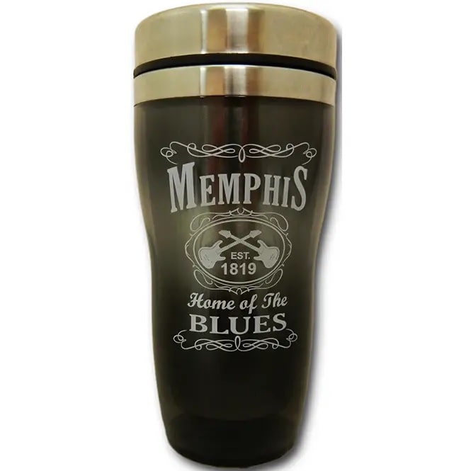 Memphis Home Of The Blues Travel Mug Hot or Cold Beverages