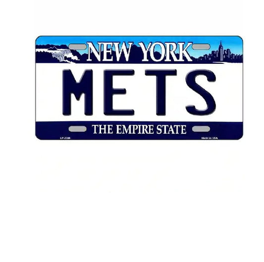 New York Mets NY State License Plate