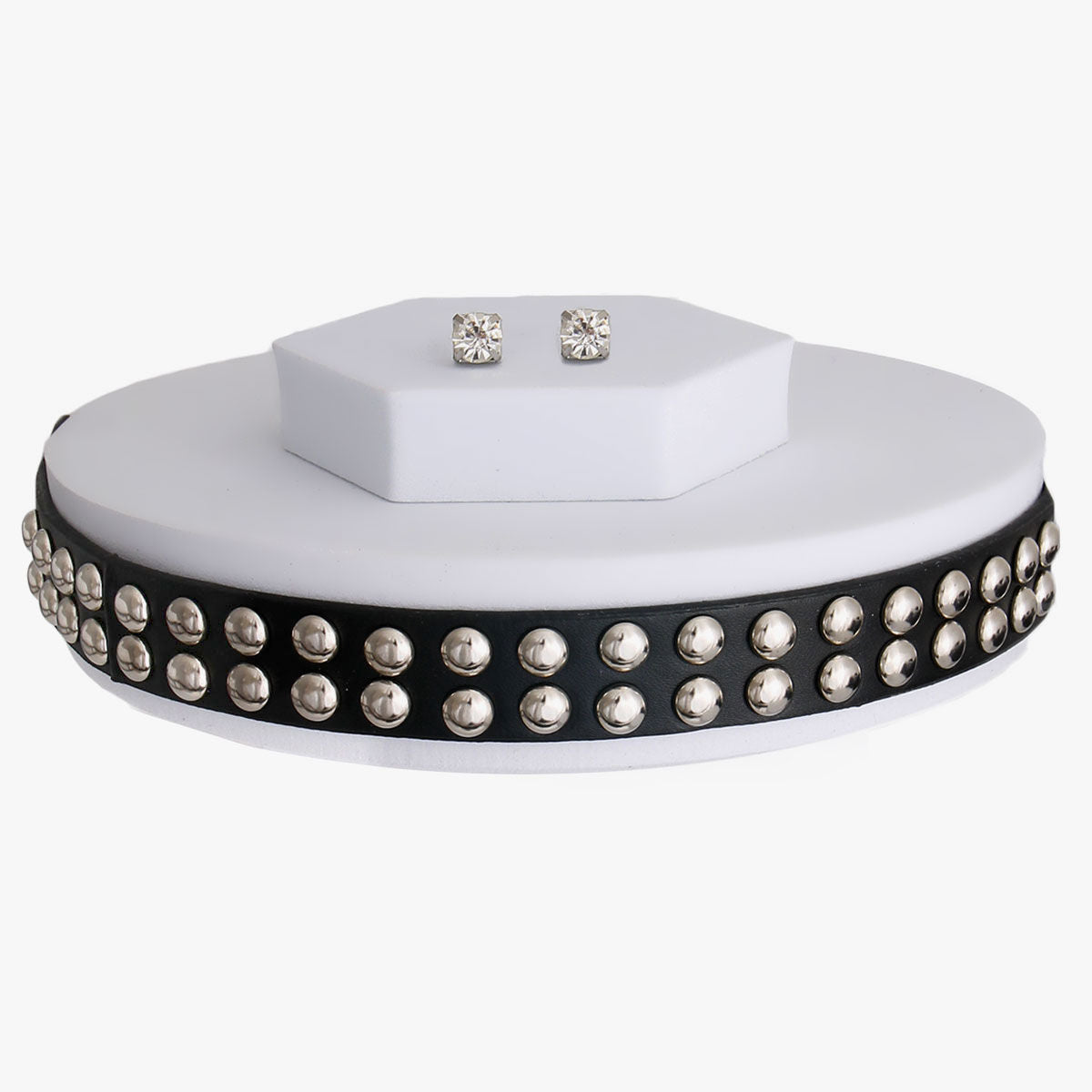 Leather Stud Choker