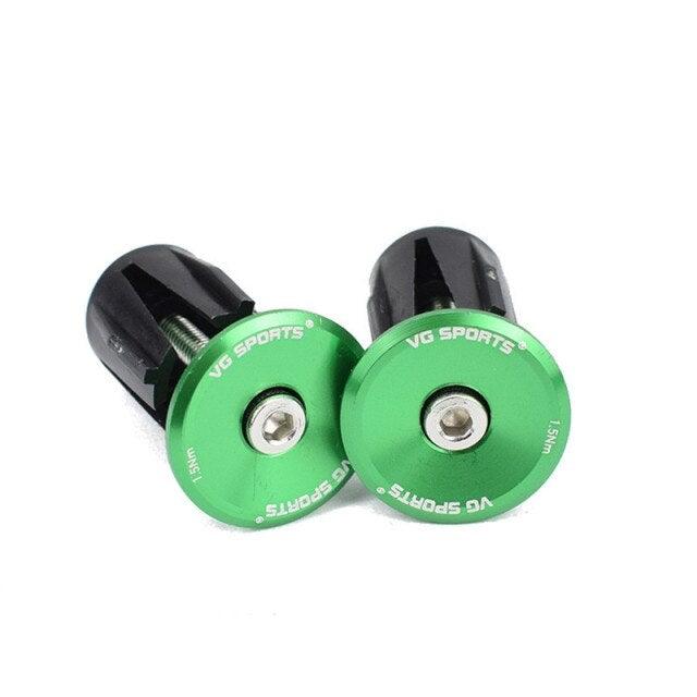 Mini Lightweight Lock Mountain Bicycle Grip Handlebar End Cap Handle Bar Grips End Plugs Mountain Bike Road Bicycle One Pair Bike Handlebar End Plugs Aluminum Alloy Expansion Handlebar Grips Cap