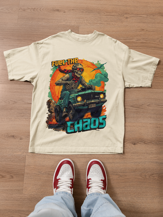 Fuel the Chaos – Limited Drop Tee (Sand)
