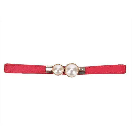 Modern Wide Fabric Strap Silver Metal Buckle Belts For Women Trendy Fashion Stretchable Classic Belts