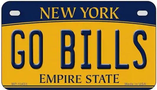 Go Bills Novelty NY Motorcycle Plate