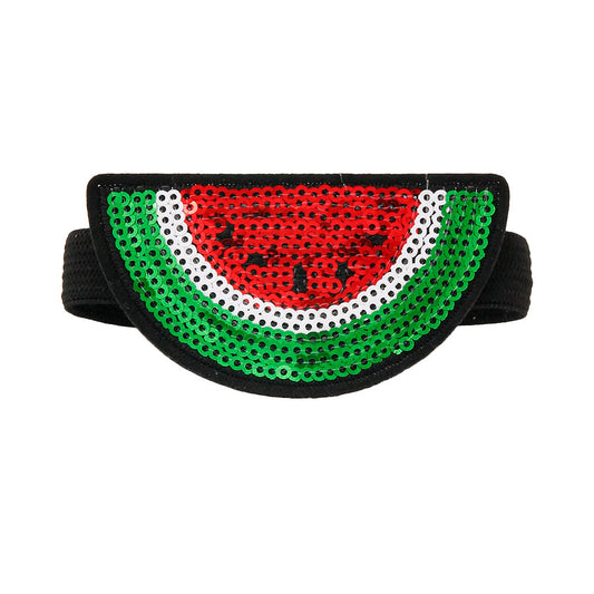 Pair of Watermelon Sequin Shoe Bands