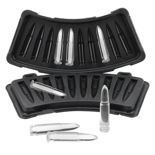 Multifunctional Ice Cube Maker Creative Silica Gel Gun Bullet Skull Shape Tray Mold Home Bar Party Cool Whiskey Wine Ice Cream Bar Tool