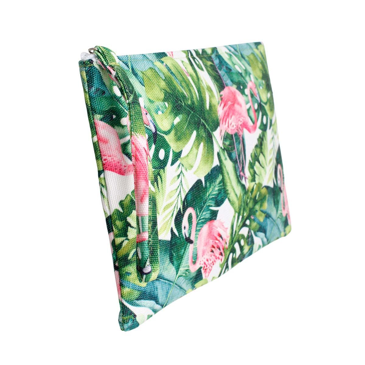 Tropical Flamingo Zip Pouch