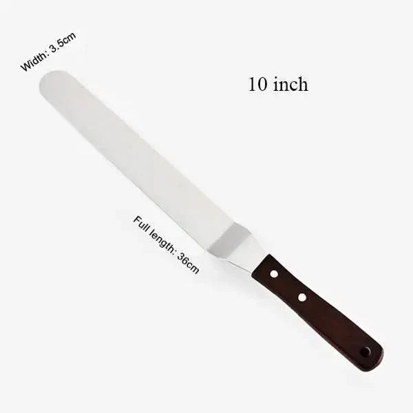 New Incredible 4/6/8/10 Inch Stainless Steel Cake Spatula Butter Cream Icing Frosting Knife Smoother Kitchen Pastry Cake Decoration Tools