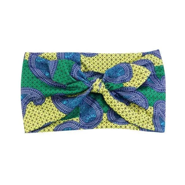 New Vintage African Print Stretch Bandana Head Wrap Long Scarf satin Floral Women Party Turban Headwear Cap Hair Accessories