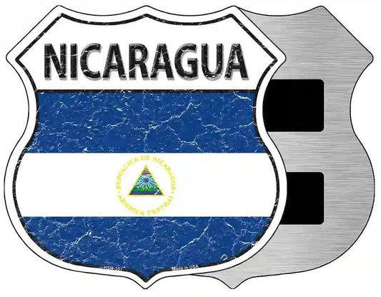 Nicaragua Flag Highway Shield Magnet