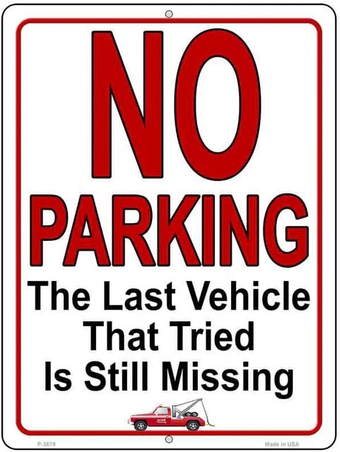 No Parking Still Missing Parking Sign