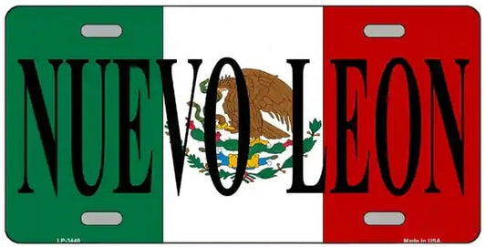 Nuevo Leon Mexico Metal Novelty License Plate 