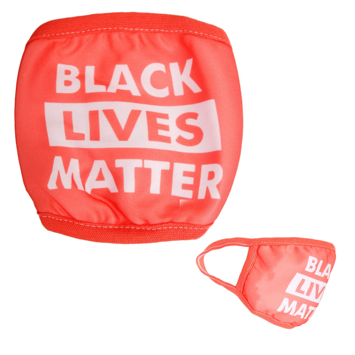 Coral Cotton BLACK LIVES MATTER Mask