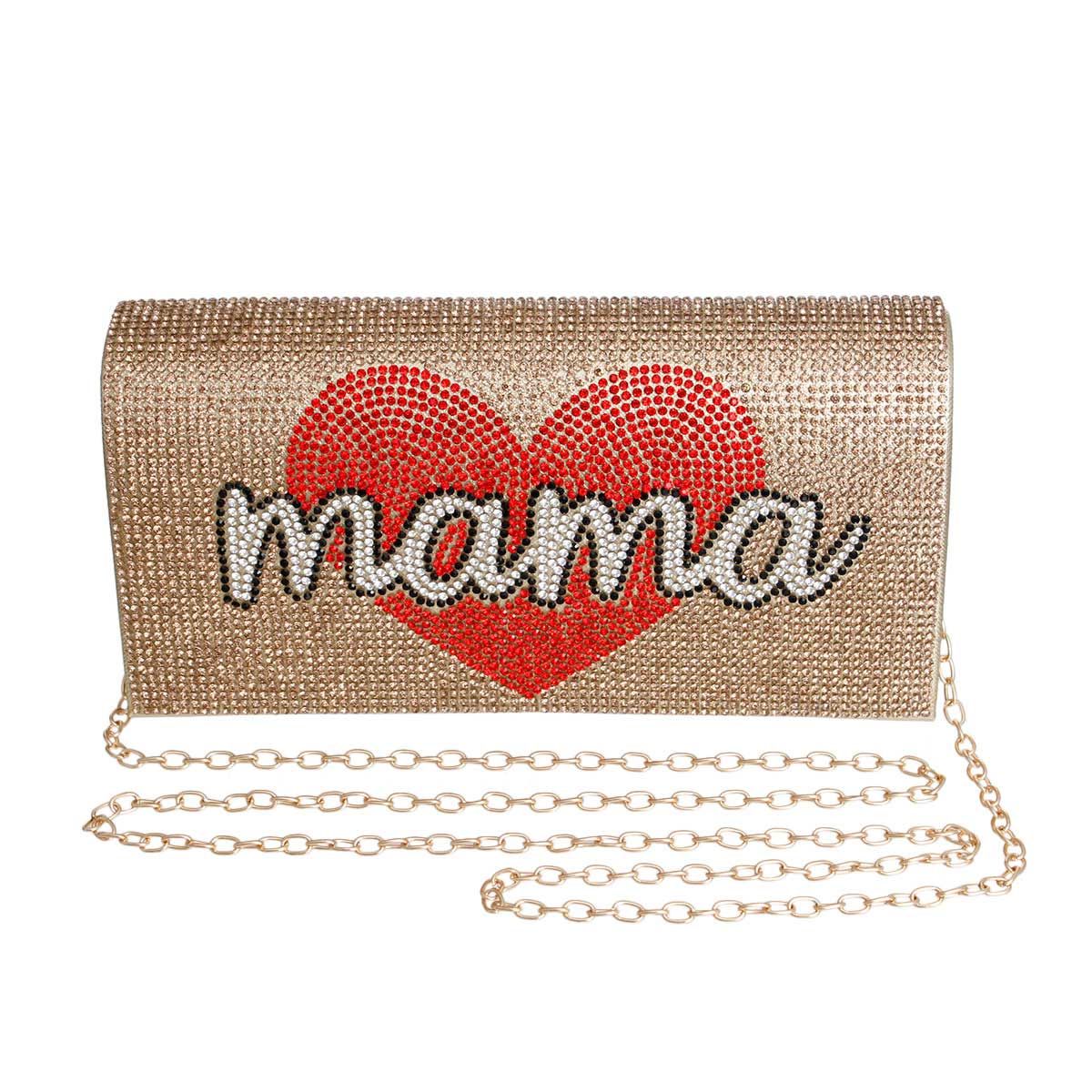 Gold Mama Flap Clutch